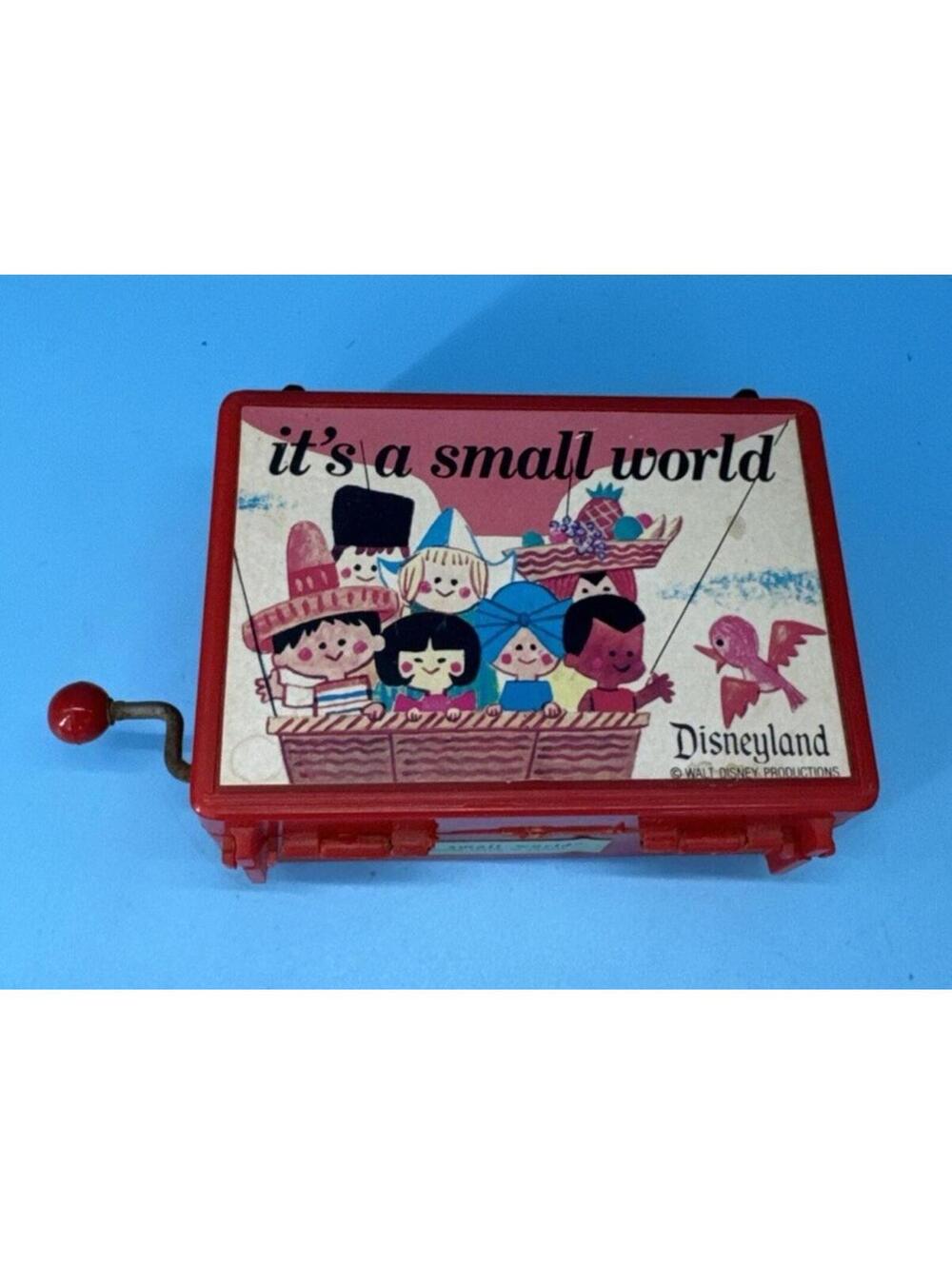 *VINTAGE DISNEYANA* It’s A Small World Music Trinket Box Disneyland Japan Disney